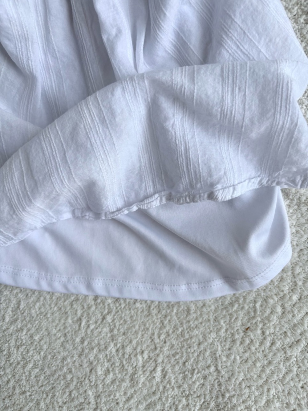 White Ruffled Tank - Picture 4 of 6